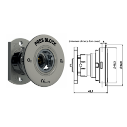 Ring Nut - Full Metal Socket - Oxygen Ring Nut - Full Metal Socket - Oxygen